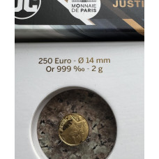 2 GRAM 24KT GOLD COIN - BATMAN JUSTICE 250 EURO GOLD COIN - SEALED AS ISSUED BY PARIS MINT