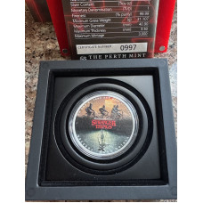 2026 STRANGER THINGS NETFLIX SERIES 1oz SILVER 99.9 FINE - AUSTRALIAN 1 DOLLAR LEGAL TENDER COIN LIMITED EDITION