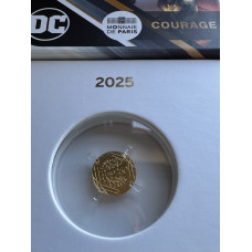 2 GRAM 24KT GOLD COIN - WONDER WOMAN 250 EURO GOLD COIN - SEALED AS ISSUED BY PARIS MINT