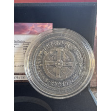 3oz SILVER 999.9 FINE - ANTIKYTHERA MECHANISM ARCHEOLOGY & SYMBOLISM SERIES 2023 COOK ISLANDS 20 DOLLAR COIN - ULTRA HIGH RELIEF