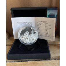 2oz SILVER 999.9 FINE - 2023 TIME FLIES WARFARE 1500 FRANCS PROOF COIN - GABON ULTRA HIGH RELIEF 