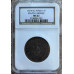 1874 ZAR 1 PENNY TRANSVAAL PATTERN MS62 - NGC GRADED 100 MINTED - NO PROOFS