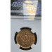 1874 ZAR BURGERS POND - FINE BEARD MS63 - NGC GRADED 5TH HIGHEST WITH ONLY 9 COINS HIGHER