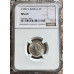 1950 UNION SA 6 PENCE - MS63 - NGC GRADED