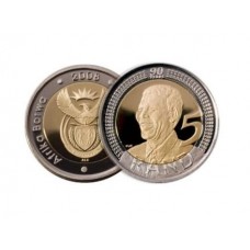 2008 Mandela 90th birthday R5 coin - brand new - unc