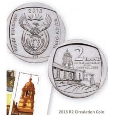 2013 - 100 year Anniversary of Union Buildings R2 coin - brand new - unc