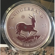 2017 Krugerrand 1oz FINE Silver 50th ANNIVERSARY - brand new UNC