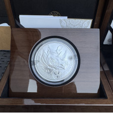 2022 BIG 5 - SERIES 2 - 5oz SILVER PROOF *RHINO*- IN SAMINT BOX AS ISSUED & CERTIFIED