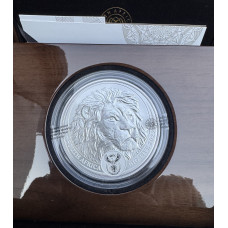 2022 BIG 5 - SERIES 2 - 5oz SILVER PROOF *LION*- IN SAMINT BOX AS ISSUED & CERTIFIED