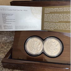 2022 BIG 5 - SERIES 2 - 1oz SILVER PROOF 2 x RHINO DOUBLE CAP - IN SAMINT BOX AS ISSUED & CERTIFIED