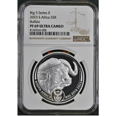 2023 BIG 5 SERIES 2 - 1oz SILVER BUFFALO PF69 ULTRA CAMEO NGC