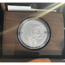 2023 BIG 5 - SERIES 2 - 5oz SILVER PROOF *LEOPARD*- IN SAMINT BOX AS ISSUED & CERTIFIED