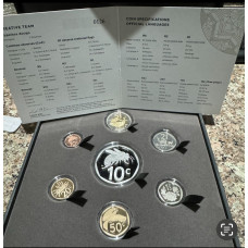 2024 NEW RELEASE PROOF SET WITH 1oz SILVER 10c *BEE* & BOOK - IN SAMINT BOXES AS ISSUED & CERTIFIED