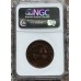 1898 ZAR 1 PENNY - MS61RB - NGC GRADED