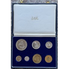 1962 RSA SHORT PROOF SET - SAMINT ISSUE IN ORIGINAL STATE & BOX