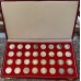 1965 to 1988 SILVER RAND PROOF SET - IN RED LONG BOX