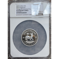 2025 KRUGERRAND 2oz SILVER PROOF - PAUL KRUGER 200 BIRTHDAY - MINT MARK 1825 PF70 UC - NGC GRADED FINEST KNOWN