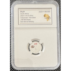 1/10oz SILVER 999.9 FINE - 1 SILVO 2025 - GRADED PL69 SANGS FINEST KNOWN