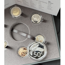 2026 NEW RELEASE PROOF SET + 1oz SILVER 50c *KNYSNA TURACO* IN SAMINT BOXES AS ISSUED