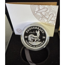 2026 KRUGERRAND PRIVY MINT MARK *JHB*1oz FINE Silver - PROOF -SEALED IN SAMINT BOX & COA