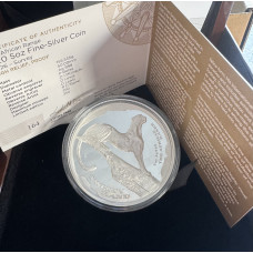 2026 HIGH RELIEF CHEETAH PROOF 5oz FINE SILVER R20 COIN - SAMINT ISSUED