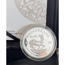 2026 KRUGERRAND PRIVY MINT MARK *DURBAN COIN SHOW * 1oz FINE Silver - PROOF -SEALED IN SAMINT BOX & COA