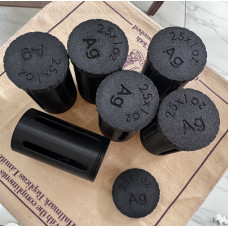 COIN TUBES FOR 25 COINS SILVER - NEW