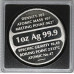 1oz SILVER BAR - PERSONALIZED GIFT BARS & ROUNDS 999.9 PURE SILVER BnG MINT & REFINERY