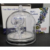 1oz PURE 999.9 SILVER CRYSTALS & GEMS COLORIZED SERIES IN DOME "SWAROVSKI MINI MO COW" CERTIFIED & BOXED CLEAR