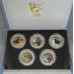 2024 NATURE SERIES OF SOUTH AFRICA "AFRICAN BIG 5 COIN SET " 1oz FINE 999.9 SILVER COLORIZED BULLION- CERTIFIED & MINT BOX