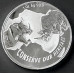 1oz SILVER ROUNDS -CONSERVE OUR RHINO- PURE 999.9 SILVER