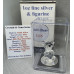 1oz PURE 999.9 SILVER CRYSTALS & GEMS COLORIZED SERIES IN DOME "SWAROVSKI BEAR " CERTIFIED & BOXED