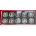 2024-2025 NATURE SERIES 1oz SILVER 999.9 FINE "NATIONAL BIRDS 10 COIN SET" COLORIZED