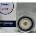 1/10oz PURE 999.9 SILVER CRYSTALS & GEMS COLORIZED SERIES IN DOME "SWAROVSKI DAISY FLOWER" CERTIFIED & BOXED