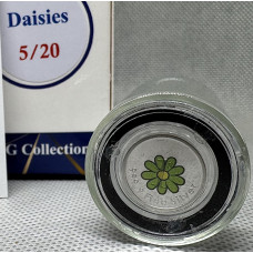 1/10oz PURE 999.9 SILVER CRYSTALS & GEMS COLORIZED SERIES IN DOME "SWAROVSKI DAISY FLOWER" CERTIFIED & BOXED