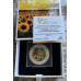 1oz SILVER 999.9 "SCENTED" NATURE SERIES COLORISED & SCENTED "SUNFLOWER "  BnG MINT