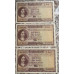 R1 NOTES IN SEQUENCE - UNCIRCULATED AS ISSUED - MH DE KOCK - 4TH & ONLY ISSUE