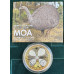 2018 NEWZEALAND $5 PROOF 1oz SILVER COLORISED COIN - MOA EXTINCT BIRD - ANNUAL COIN
