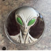 2oz SILVER 999.9 FINE - THE ALIEN (WE ARE HERE) 2000 FRANCS CFA (GLOW IN DARK) COIN - HIGH RELIEF
