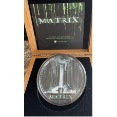 200GR SILVER 999.9 FINE - THE MATRIX - 15 DOLLARS NIUE 2025 GLOW IN DARK COIN - ULTRA HIGH RELIEF
