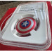 2019 FIJI S $1 *CAPTAIN AMERICA* SHIELD - 1/3oz SILVER 999.9 FINE PF69UC NGC GRADE