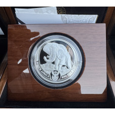 2024 BIG 5 - SERIES 2 - 5oz SILVER PROOF *ELEPHANT*- IN SAMINT BOX AS ISSUED & CERTIFIED