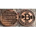 1oz COPPER ROUNDS 999.9 PURE - BITCOIN