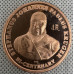 1oz COPPER - 200 YEARS PAUL KRUGER BIRTHDAY "GNS & JHB" FLYPRESS OVER STAMP - 2 TYPES PRICE FOR EACH