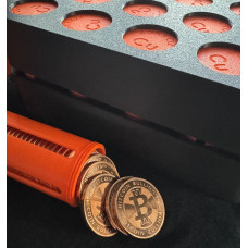 1oz COPPER ROUNDS 999.9 PURE - BITCOIN - bulk deal - 300 COINS MONSTA CRATE