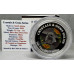 1oz PURE 999.9 SILVER CRYSTALS & GEMS COLORIZED SERIES IN DOME "SWAROVSKI SPARROW" CERTIFIED & BOXED