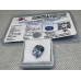 CERTIFIED 5.90 CTS NATURAL AQUARMARINE - HEATED STONE CUSHION CUT - AAA COA included (GIE)