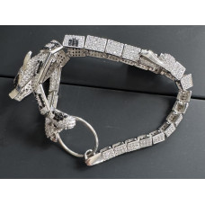HANDMADE ARTWORKS - FINE SILVER BRACELETS - PANTHER FULL BODY - IRANIAN & TURKISH MASTERPIECES