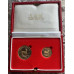 1981-1990 KRUGERRAND PROOF TWIN SET - 1/4oz & 1/10oz FINE GOLD "PROOF" AS ISSUED FROM MINT IN BOX