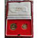 1981-1990 KRUGERRAND PROOF TWIN SET - 1/4oz & 1/10oz FINE GOLD "PROOF" AS ISSUED FROM MINT IN BOX